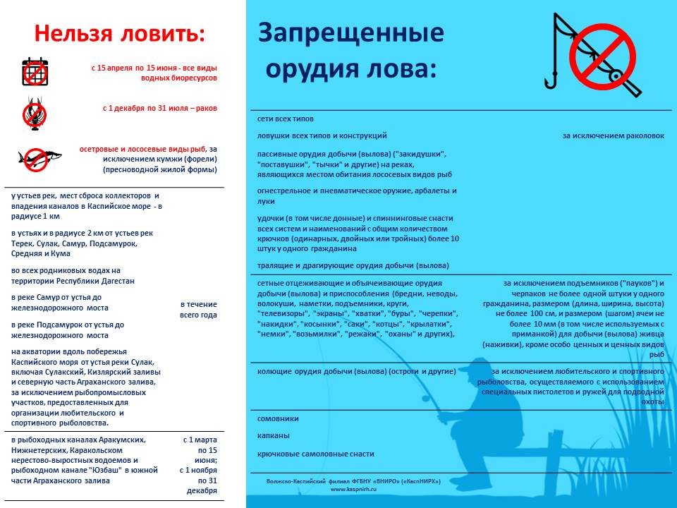Астраханский запрет на ловлю рыбы