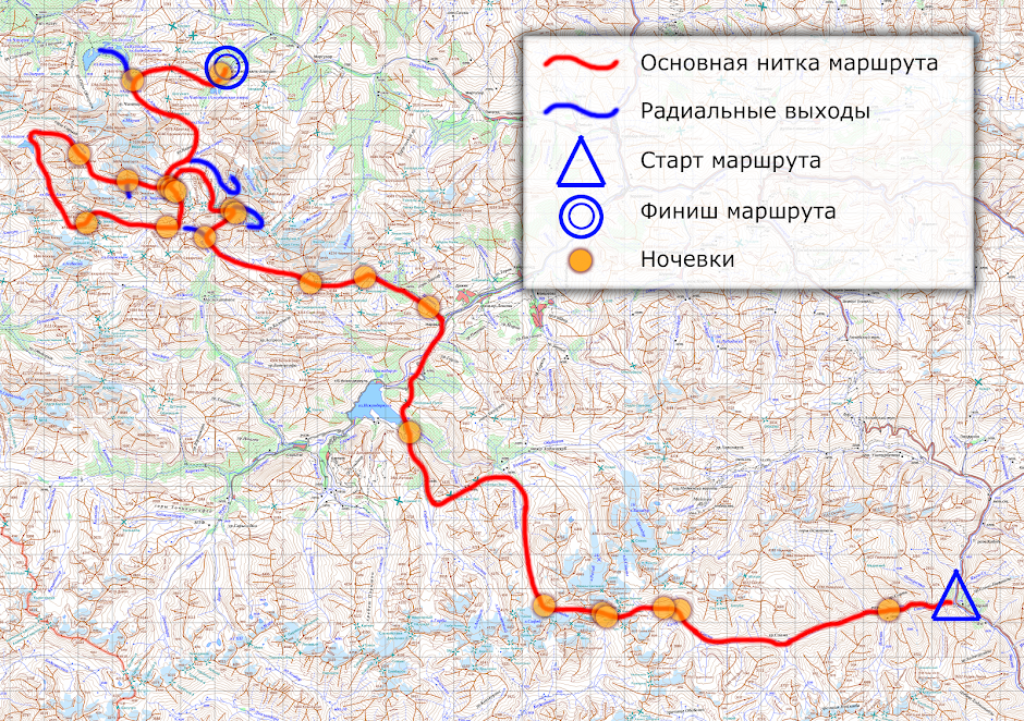 Образец туристического маршрута