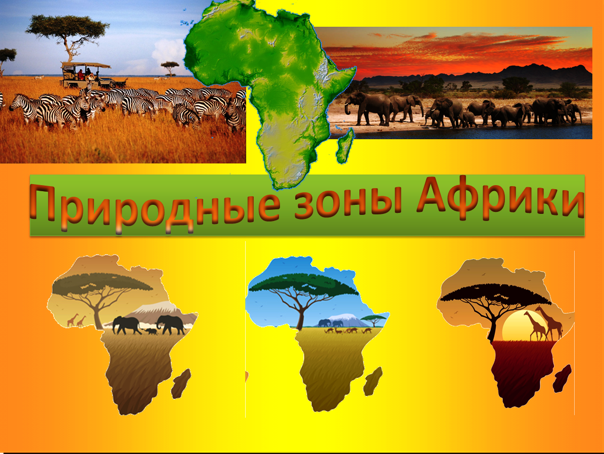 Карта природных зон Африки 7 класс